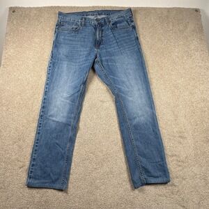 Old Navy Mens Slim Built-In Tough Jeans Medium Wash Blue 36x32 Denim Pants‎